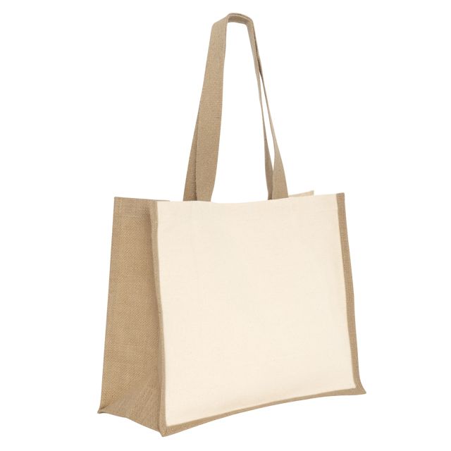 Bolsa de algodón y yute